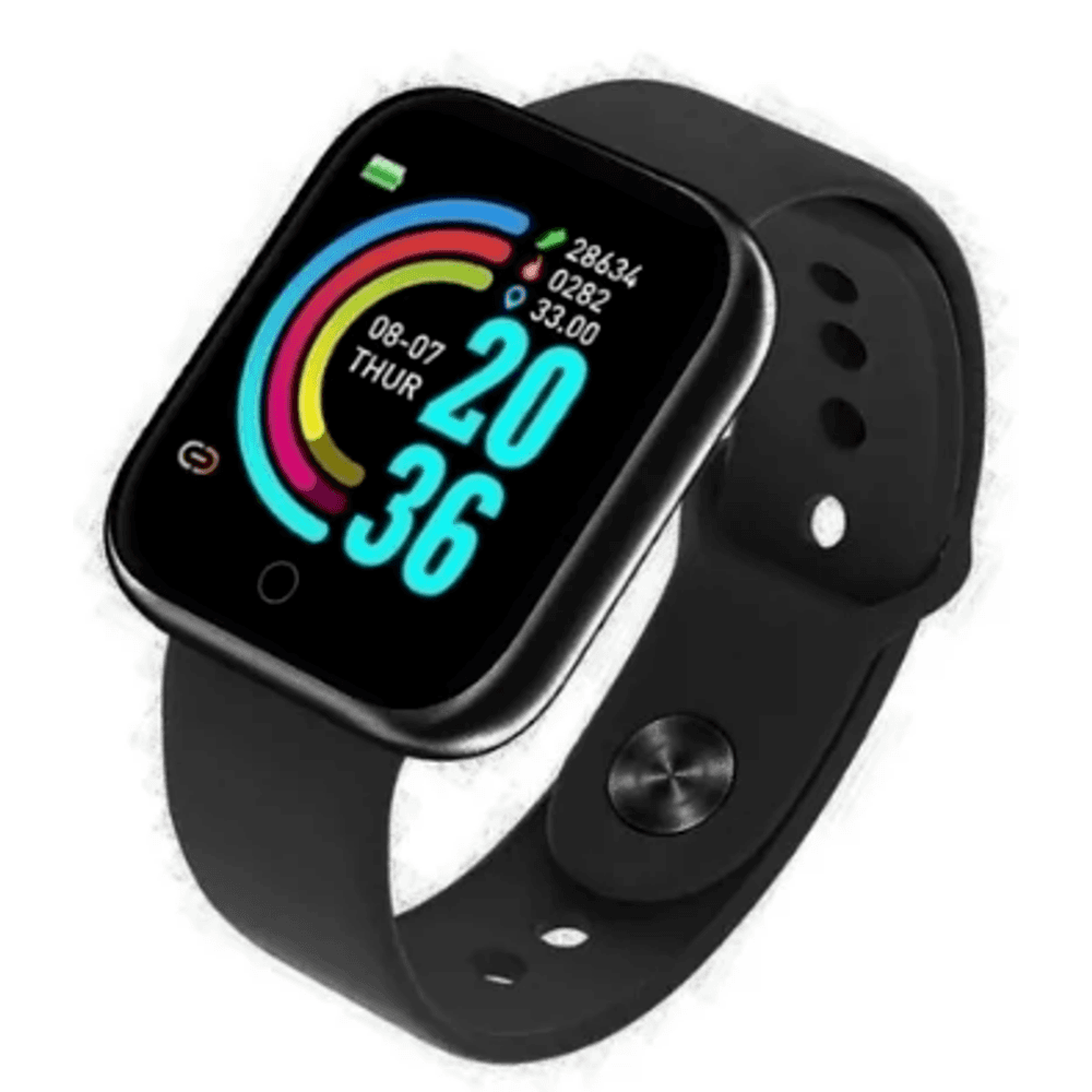 Smartwatch Fit Pro, Bluetooth, Bracelete D20, Preto