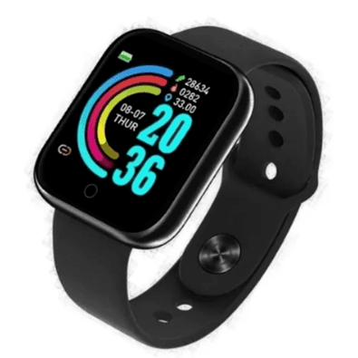 Smartwatch Fit Pro, Bluetooth, Bracelete D20, Preto