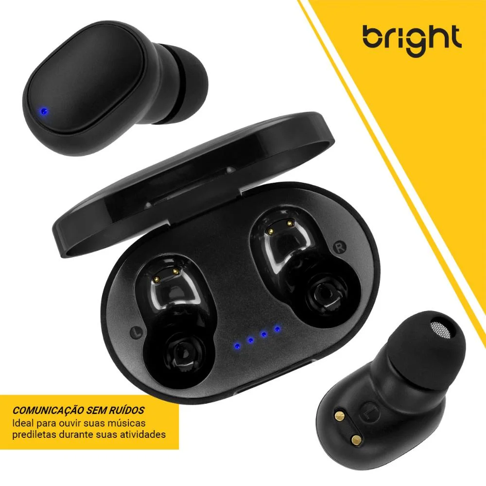 Imagem 3 de 5 do produto Fone De Ouvido Bluetooth Bright Fn570 TWS Max Sound