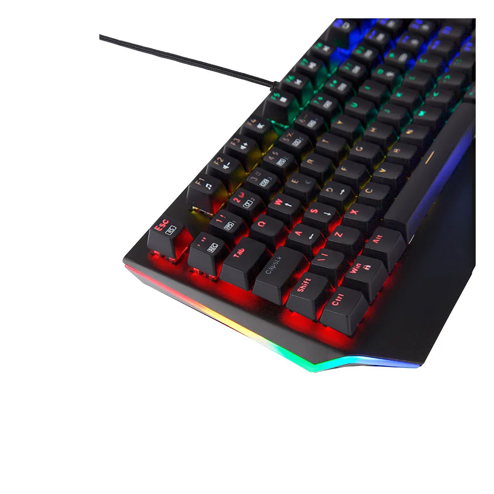 Imagem 2 de 4 do produto Teclado Mecânico A+ Plus Tech Mizu Ap-kb-3988 Rainbow Switch Outemu Brown Abnt2.