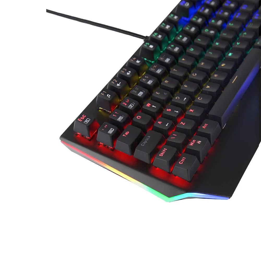 Imagem 3 de 4 do produto Teclado Mecânico A+ Plus Tech Mizu Ap-kb-3988 Rainbow Switch Outemu Brown Abnt2.