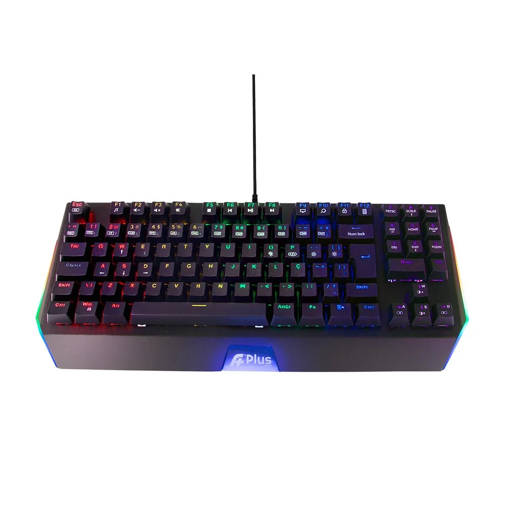 Imagem 4 de 4 do produto Teclado Mecânico A+ Plus Tech Mizu Ap-kb-3988 Rainbow Switch Outemu Brown Abnt2.