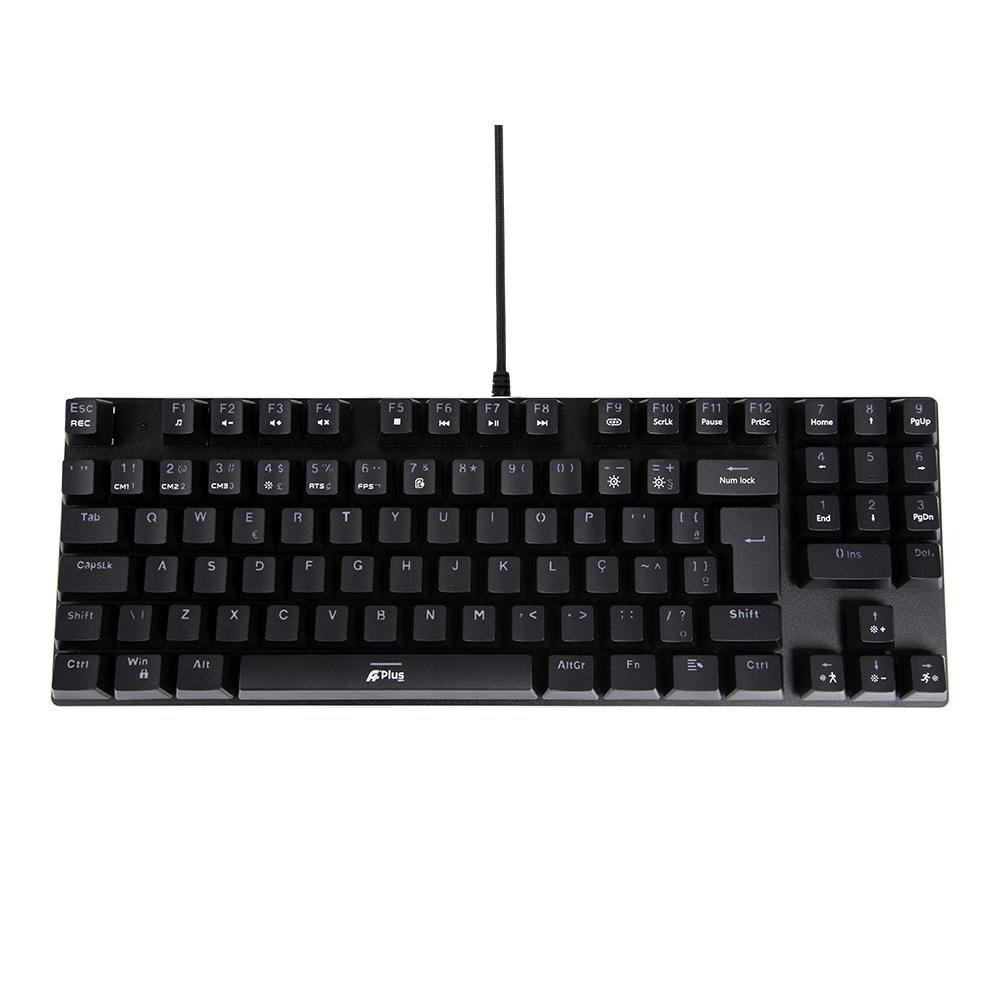 Teclado Mecânico A+ Plus Tech Barak Ap-kb-3997 Rainbow Switch Outemu Brown Abnt2.