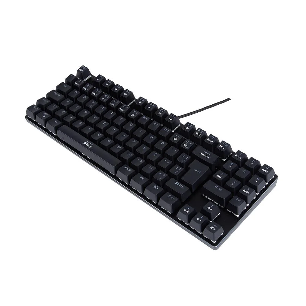 Imagem 3 de 5 do produto Teclado Mecânico A+ Plus Tech Barak Ap-kb-3997 Rainbow Switch Outemu Brown Abnt2.