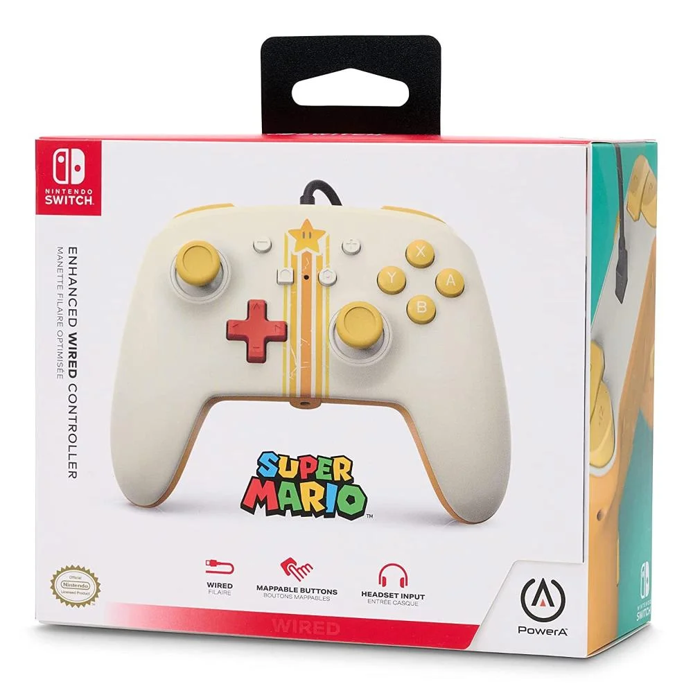 Imagem 2 de 5 do produto Controle Powera Com Fio Para Nintendo Switch Mario Vintage Star