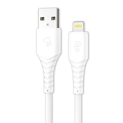Cabo Lightning, Sincronização E Recarga 12w 2.4a, Pvc De Alta Resistência, 1,2 Metro, Cores:branco