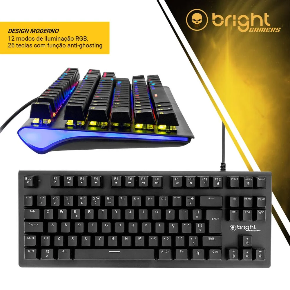 Teclado Mecânico Gamer Compact II, 88 Teclas, Bright - Gtc561 Teclado Mecânico Gamer Compact II, 88 Teclas, Bright - Gtc561