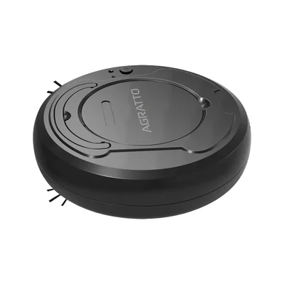 Robô Aspirador de Pó Agratto Praticci Passa pano, 3 em 1, Bivolt, Preto Aaro1l 04 3