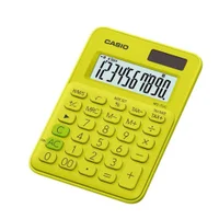Calculadora De Mesa 10 Dígitos Mini Ms7-uc Casio Cor:verde Limão