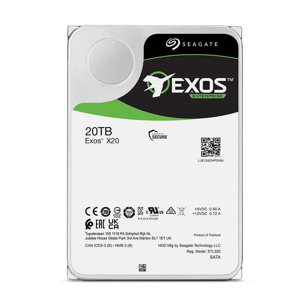 20TBHDD Seagate ST20000NE001　２本セット HD Seagate Servidor Exos X20 20TB KaBuM