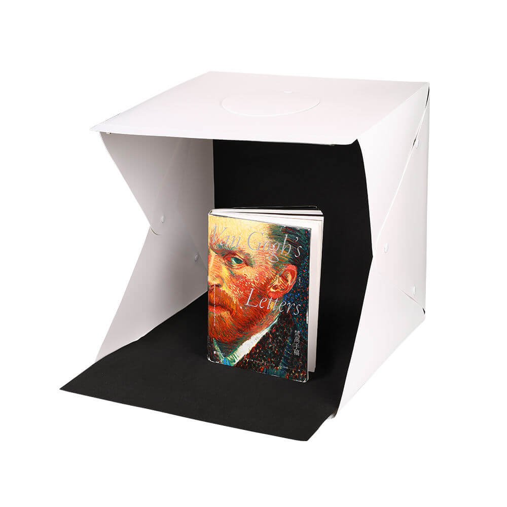 Mini Estúdio Fotográfico Portátil, 30cm, Com Luzes De Led