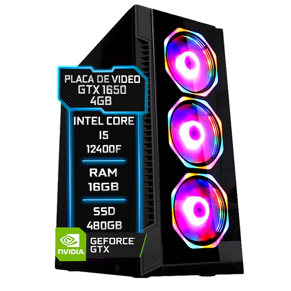 PC Gamer Fácil Intel Core I5 12400F KaBuM
