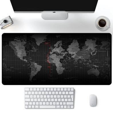Mouse Pad Gamer Speed Extra Grande Mapa Mundi Preto #1 60x30