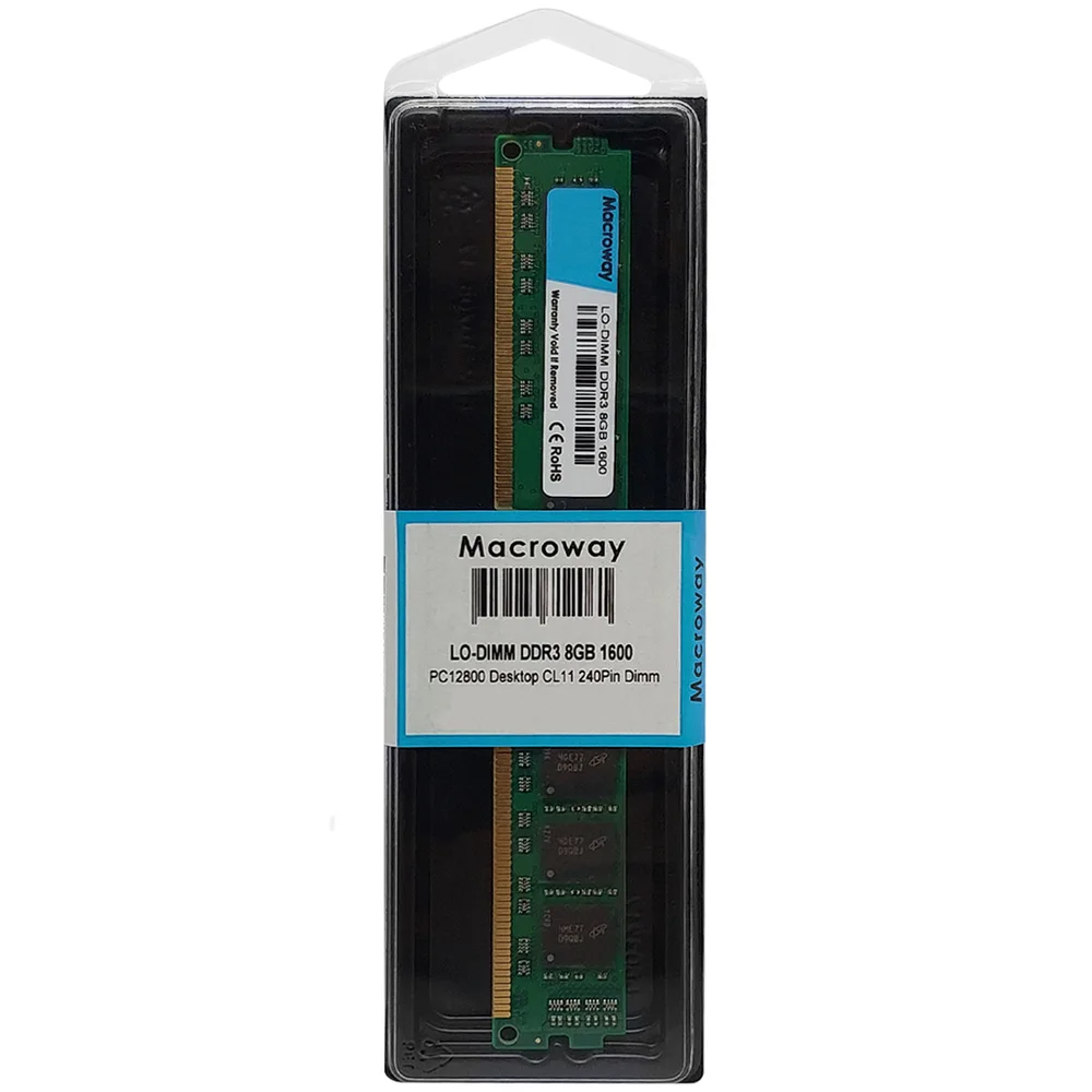 Imagem 2 de 4 do produto Memória Macroway, 8GB, 1600MHz, DDR3, CL11