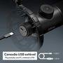 Microfone Profissional Cardioide, RGB, Fifine, K658 - Preto