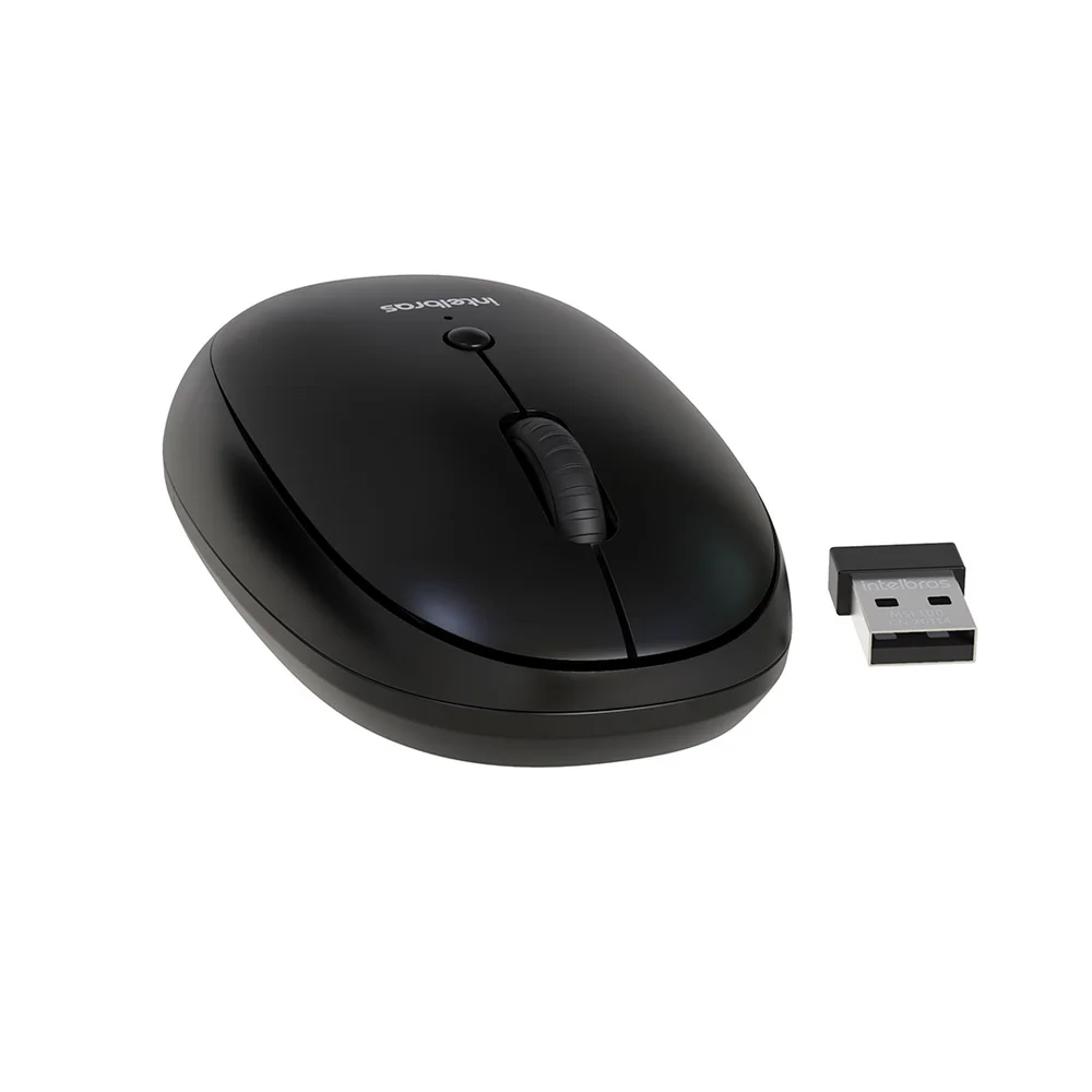Imagem 3 de 5 do produto Mouse Intelbras Msi100 Sem Fio Preto