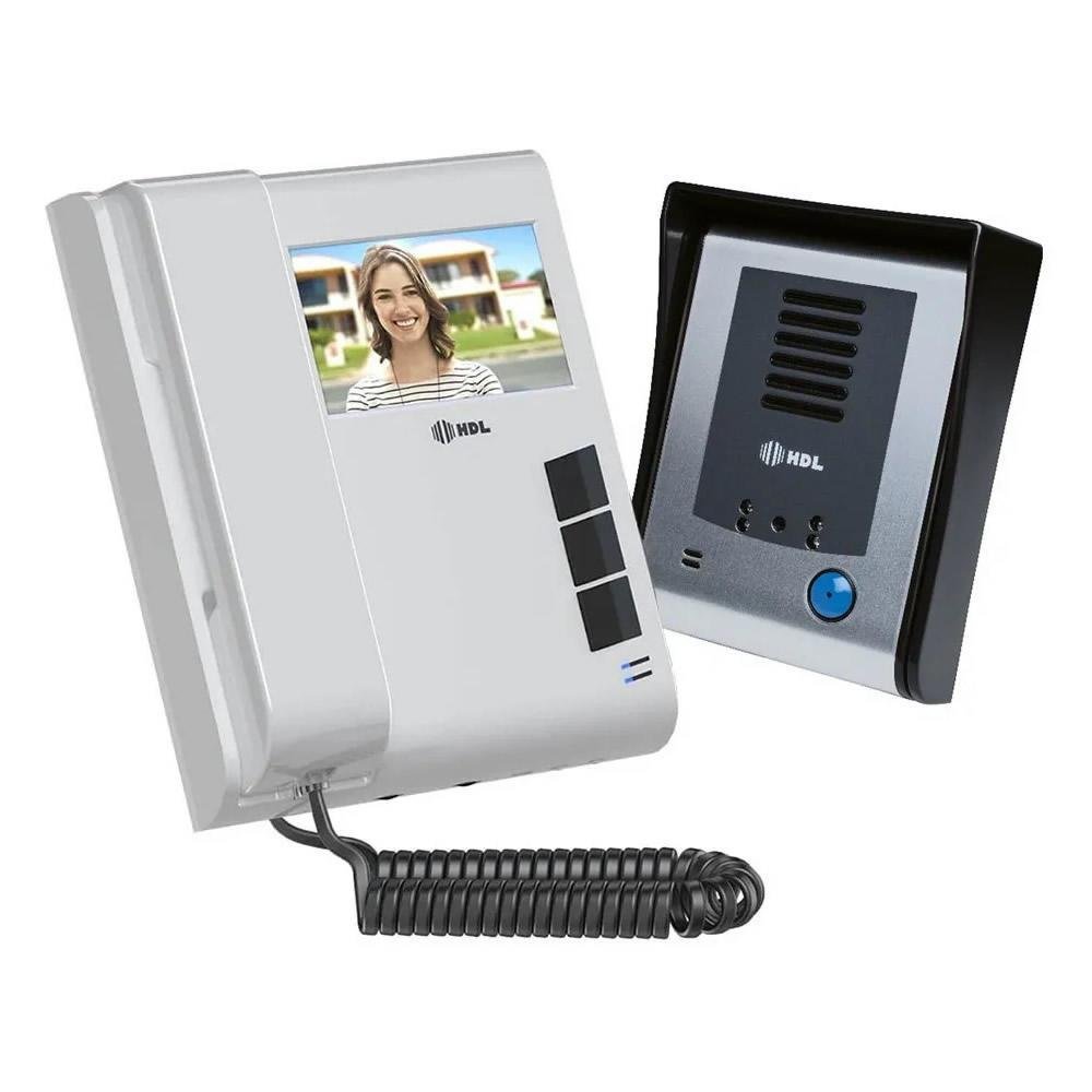 Kit Vídeo Porteiro Hdl Sense, 90.02.01.430 Visão Noturna 3m Tela 4,3''
