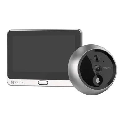 Kit Vídeo Porteiro Wi-fi Ezviz, 1080p 2Mp Com Visão Noturna - Dp2c