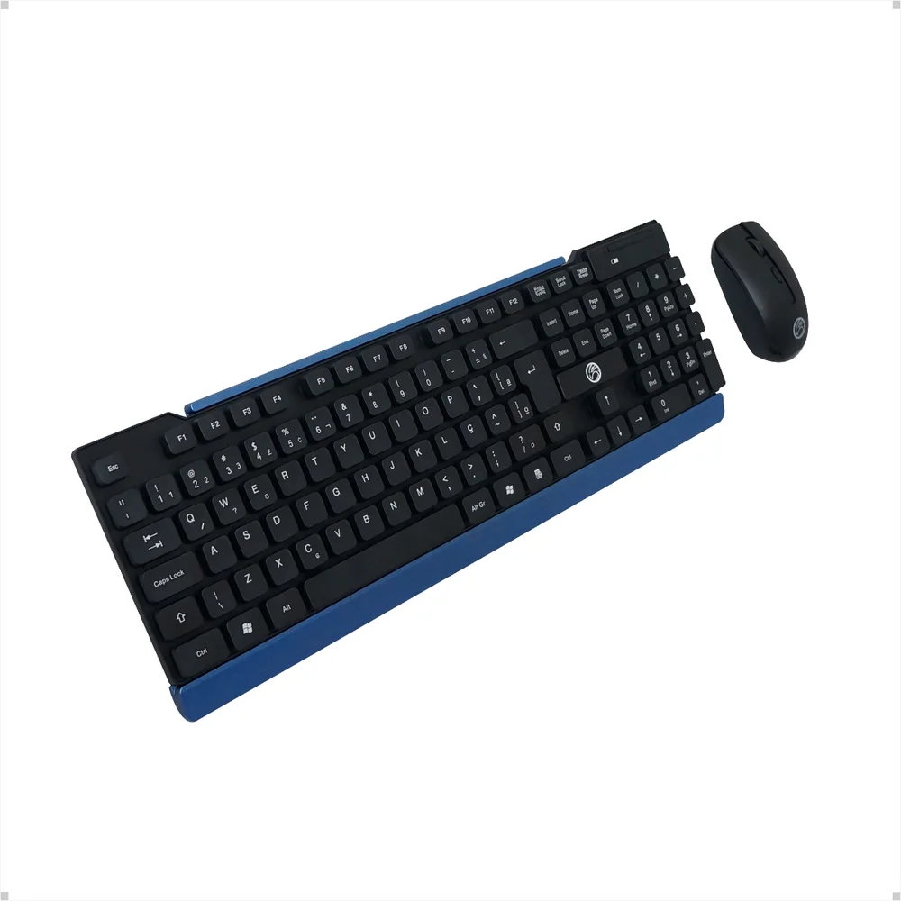 Imagem 4 de 5 do produto Kit Teclado E Mouse Sem Fio Brazil PC, 1200DPI, ABNT2, Preto - Bpc-5271/17