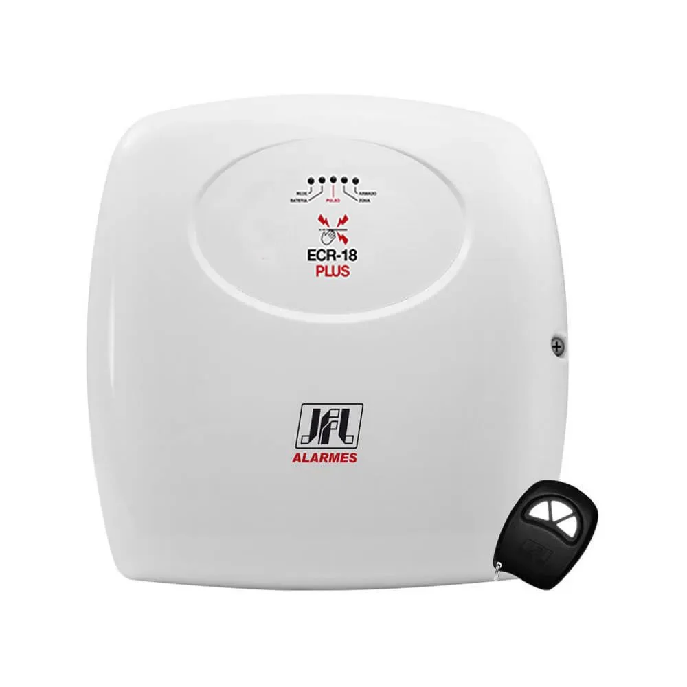 Central De Choque Cerca Elétrica Ecr-18 Plus 433,92mhz 18.000v - Jfl