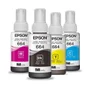 Kit Com 4 Refis De Tinta, T664, Preto E Color, T664520-4p, Epson