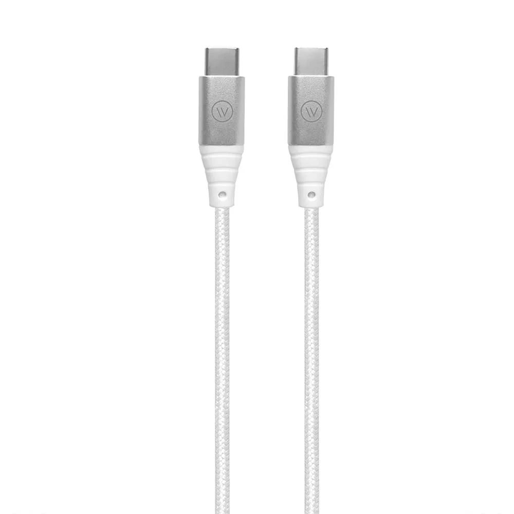 Imagem 3 de 5 do produto Cabo Usb-c Para Usb-c Hard Cable Em Poliéster Branco Iwill