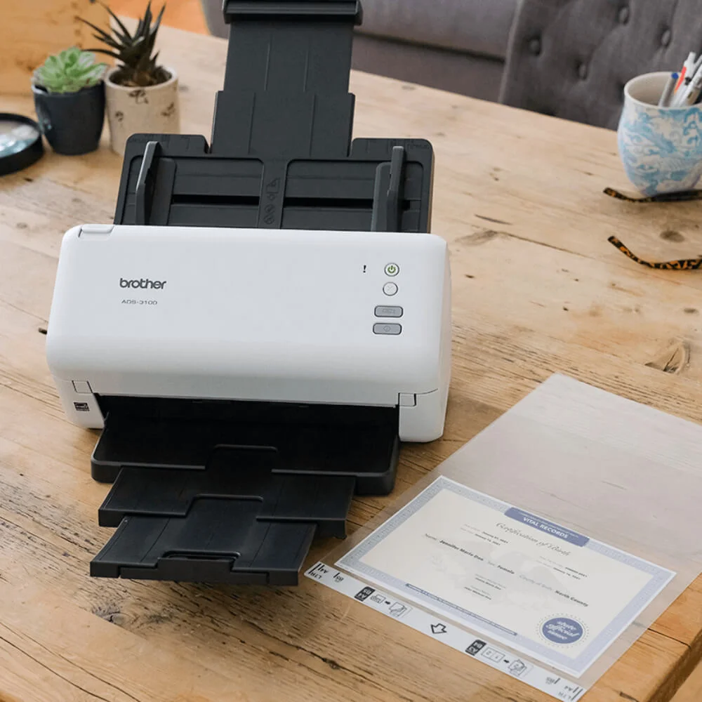 Scanner De Mesa Brother, Duplex, USB, A4, 600 Dpi, Bivolt - Ads3100