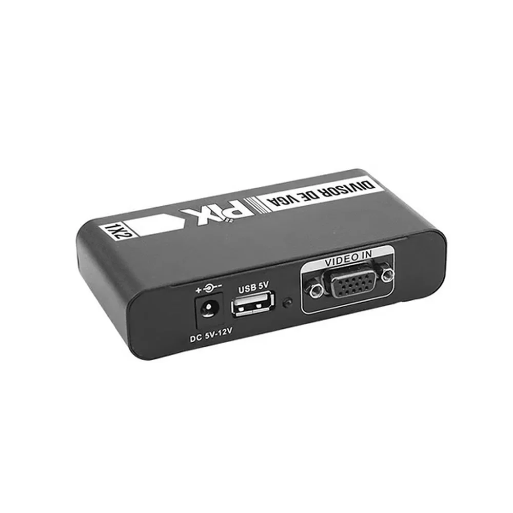 Imagem 3 de 3 do produto Divisor Pix Vga 1 Entrada 2 Saídas 075-0952 340mhz, Metal Preto