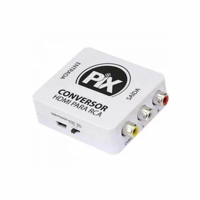 Conversor De Vídeo Componente Rca Para Hdmi Pix 075-7189 Branco - Pix
