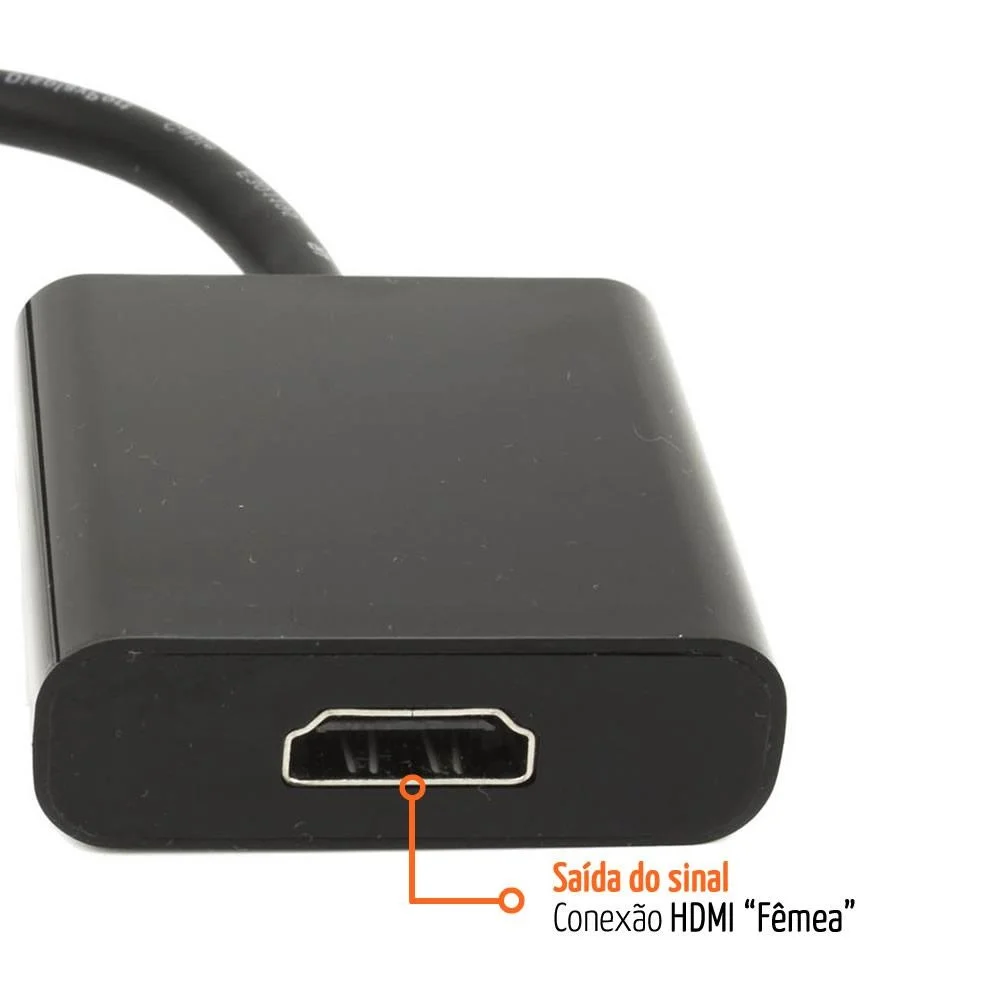 Imagem 2 de 5 do produto Cabo Conversor Displayport Para Hdmi 075-0829 Áudio E Vídeo 1080p 15cm - 5