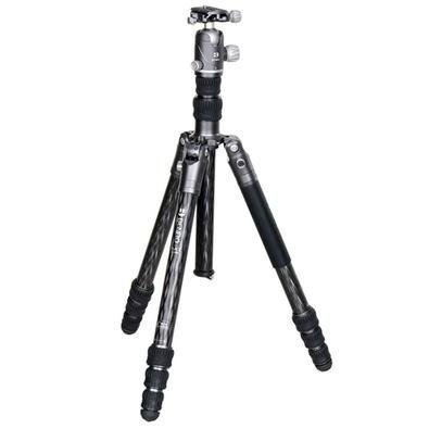 Tripé Benro Fbat24cvx25, Fibra De Carbono Com Cabeça Ball Head - Vx25