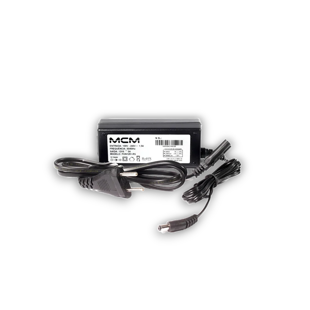 Fonte Cftv Smart Meter, Premium 12,8vcc 5a Com Tomada 50/60hz - Mcm Fonte Cftv Smart Meter, Premium 12,8vcc 5a Com Tomada 50/60hz - Mcm