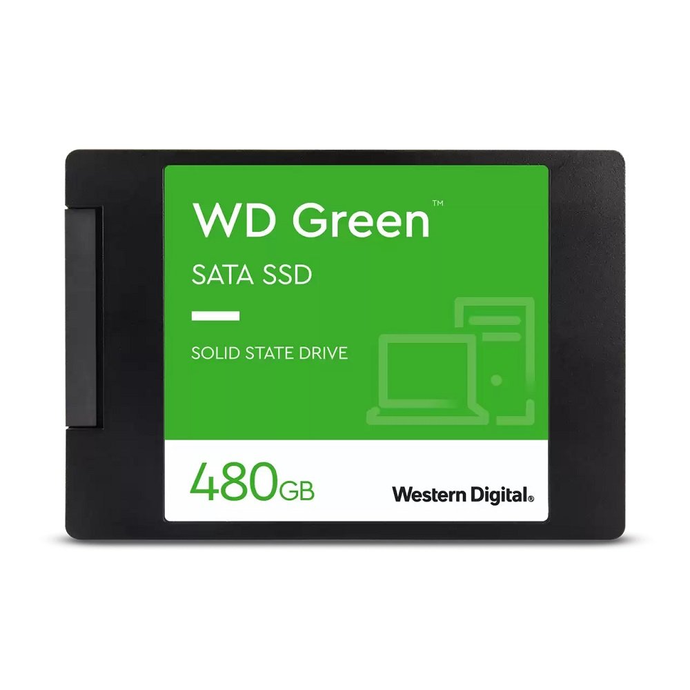 SSD 480GB WD Green, SATA 3 2.5 Pol, Leitura 545 MBps E Gravação 430MBps - Wds480g3g0a