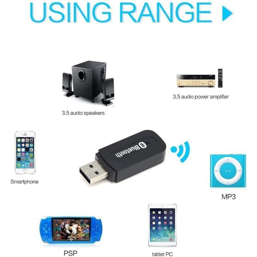 Imagem 4 de 5 do produto Adaptador Receptor Bluetooth Bt-163, USB Stereo 2.1 + P2 Áudio