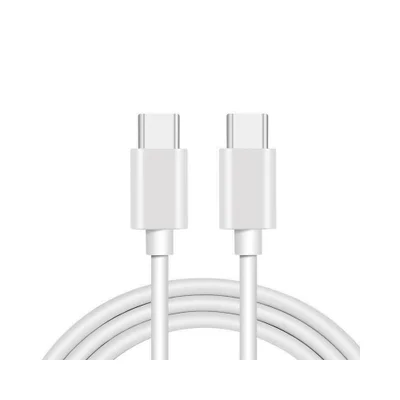 Cabo Usb-c X Usb-c Turbo Pd De 60w Branco (60cm) Cabo Usb-c X Usb-c Turbo Pd De 60w Branco (1m)