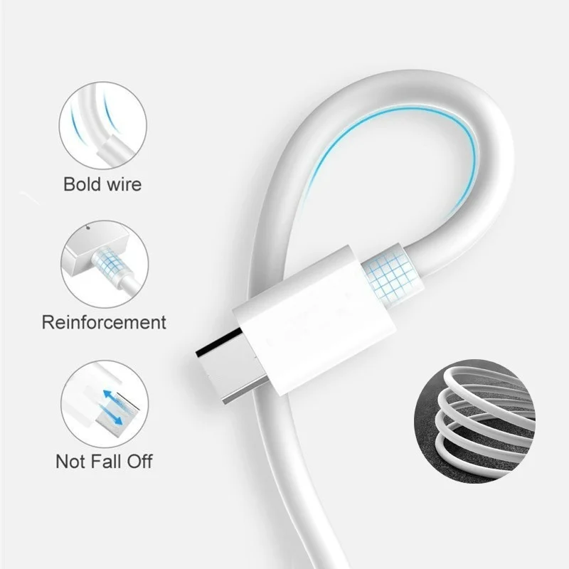 Imagem 3 de 5 do produto Cabo Usb-c X Usb-c Turbo Pd De 60w Branco (60cm) Cabo Usb-c X Usb-c Turbo Pd De 60w Branco (1m)