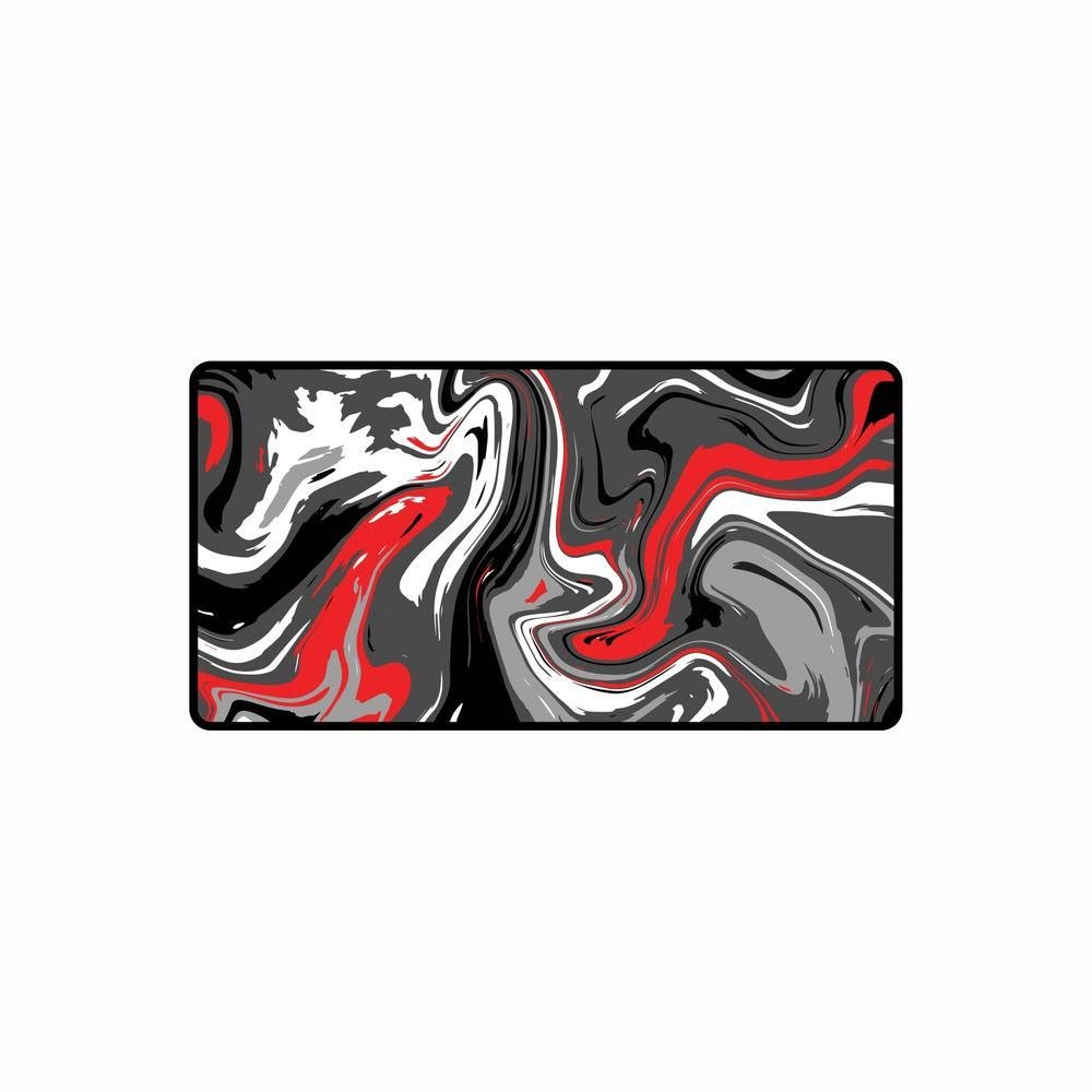 Imagem 4 de 4 do produto Mouse Pad Gamer Criarte, Speed Extra Grande, Abstract Premium, Preto E Vermelho, 90x40 Cm