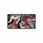 Mouse Pad Gamer Speed Extra Grande Abstract Premium Preto E Vermelho 80x40 Cm