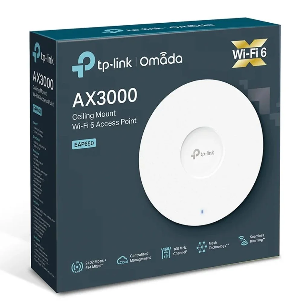 Access Point Tplink Eap650 Wifi 6 976 Mbps KaBuM