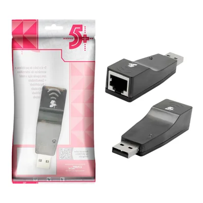 Adaptador Usb Para Rj45 - Até 100mbps - Chipsce 5+ 015-2045