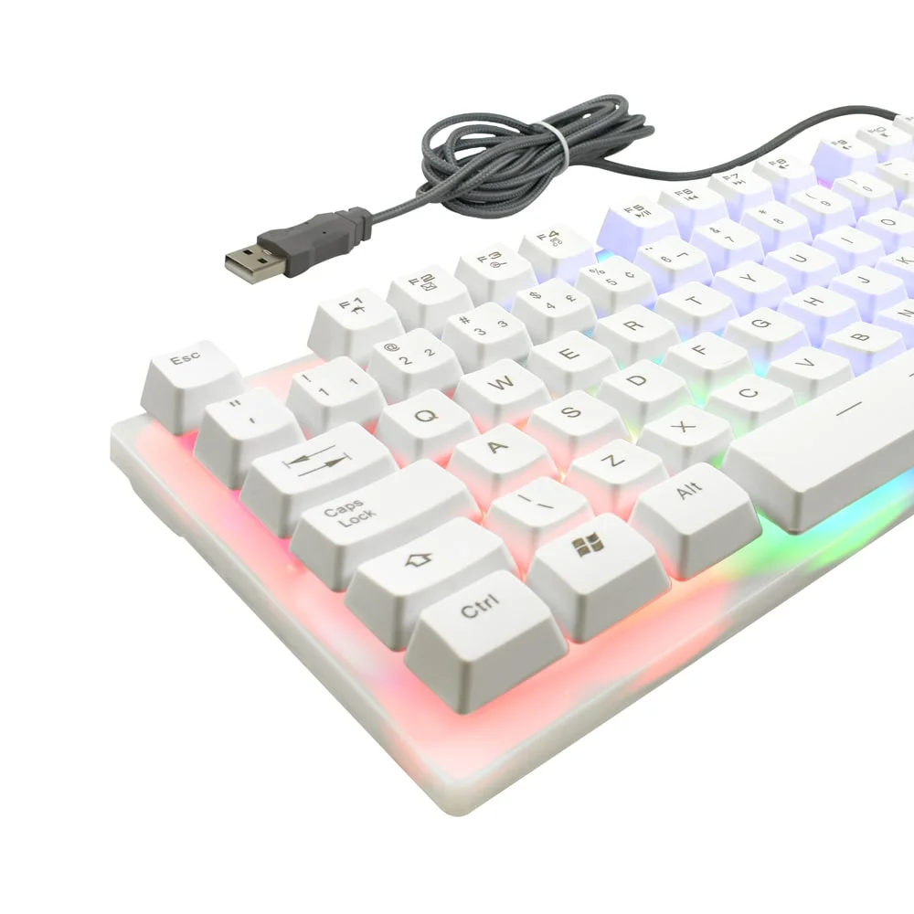 Teclado Gamer Evus TC-10W Candy Teclado Gamer Evus TC-10W Candy