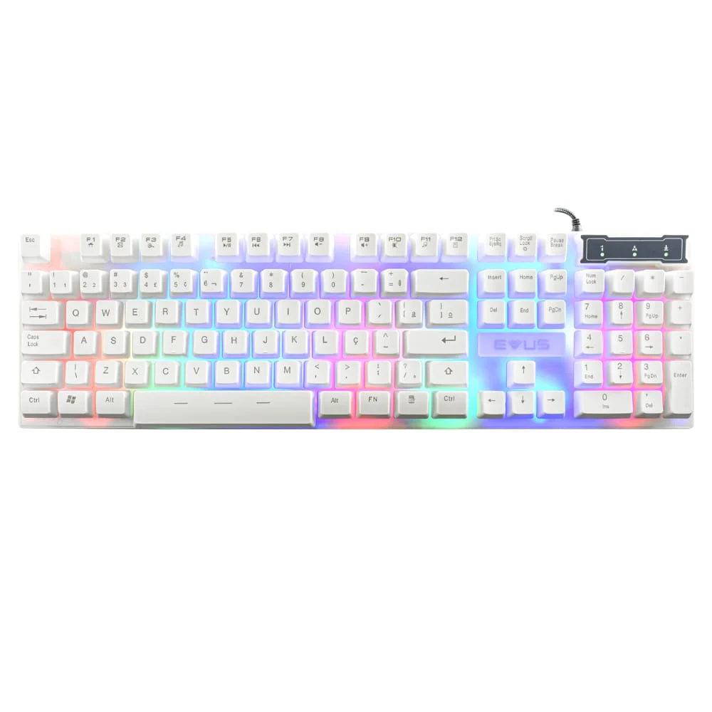 Teclado Gamer Evus TC-10W Candy Teclado Gamer Evus TC-10W Candy