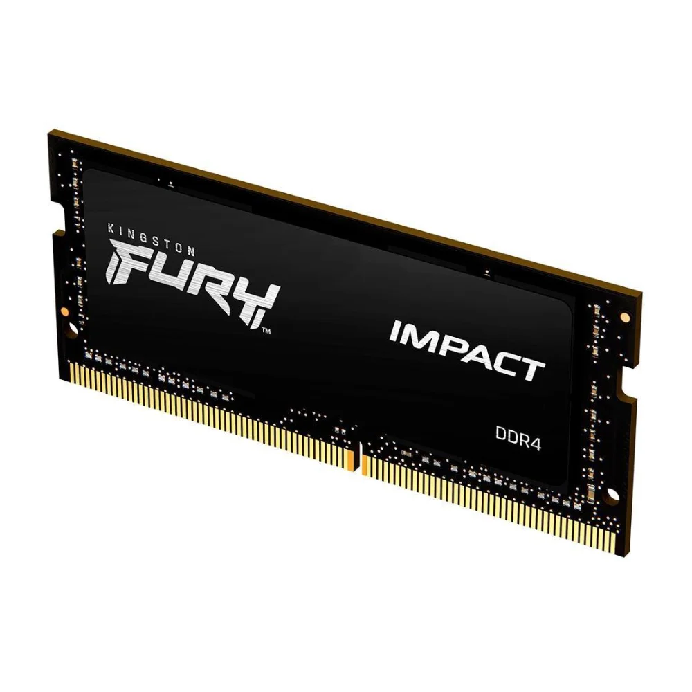 Imagem 2 de 4 do produto Memória Ram Para Notebook Kingston Fury Impact, 16GB, 3200Mhz, DDR4, CL20, Sodimm, Preto - Kf432s20ib/16