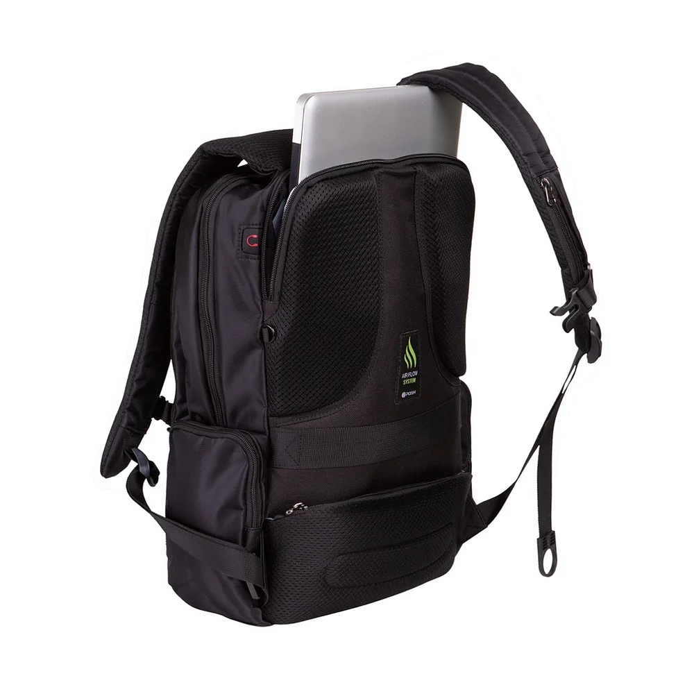 Imagem 4 de 5 do produto Mochila Executiva Antifurto Posher, Bolso Secreto - Journey Pro, Preto