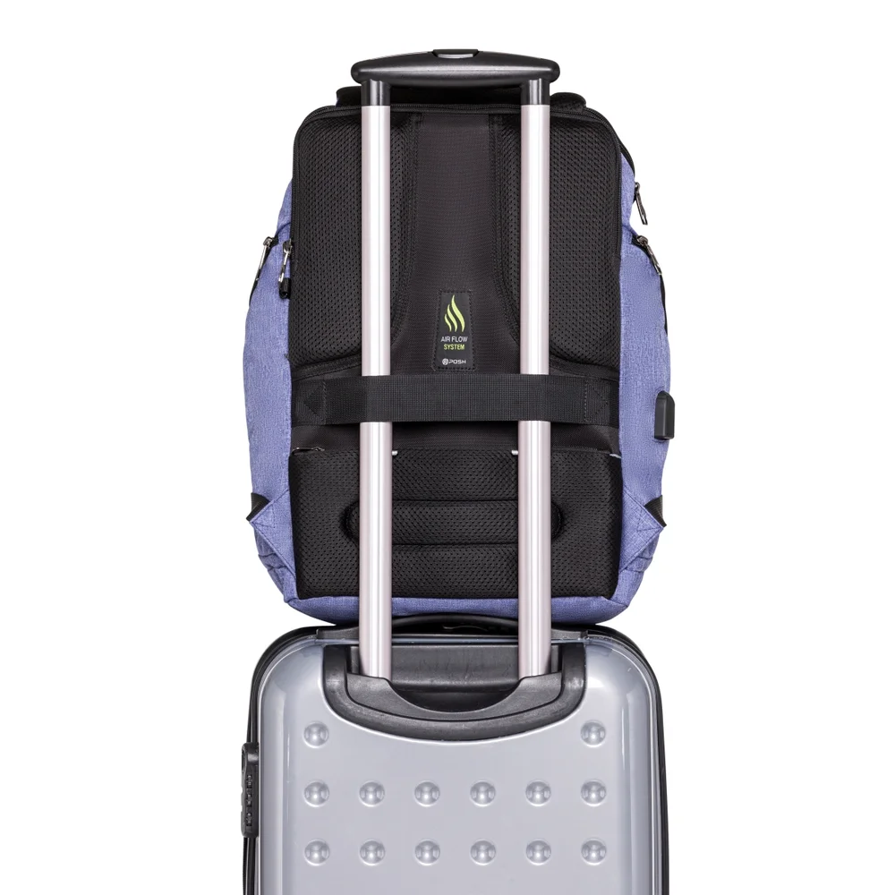 Imagem 3 de 5 do produto Mochila Executiva Antifurto, Para Notebook 15.6" - Posher Concept