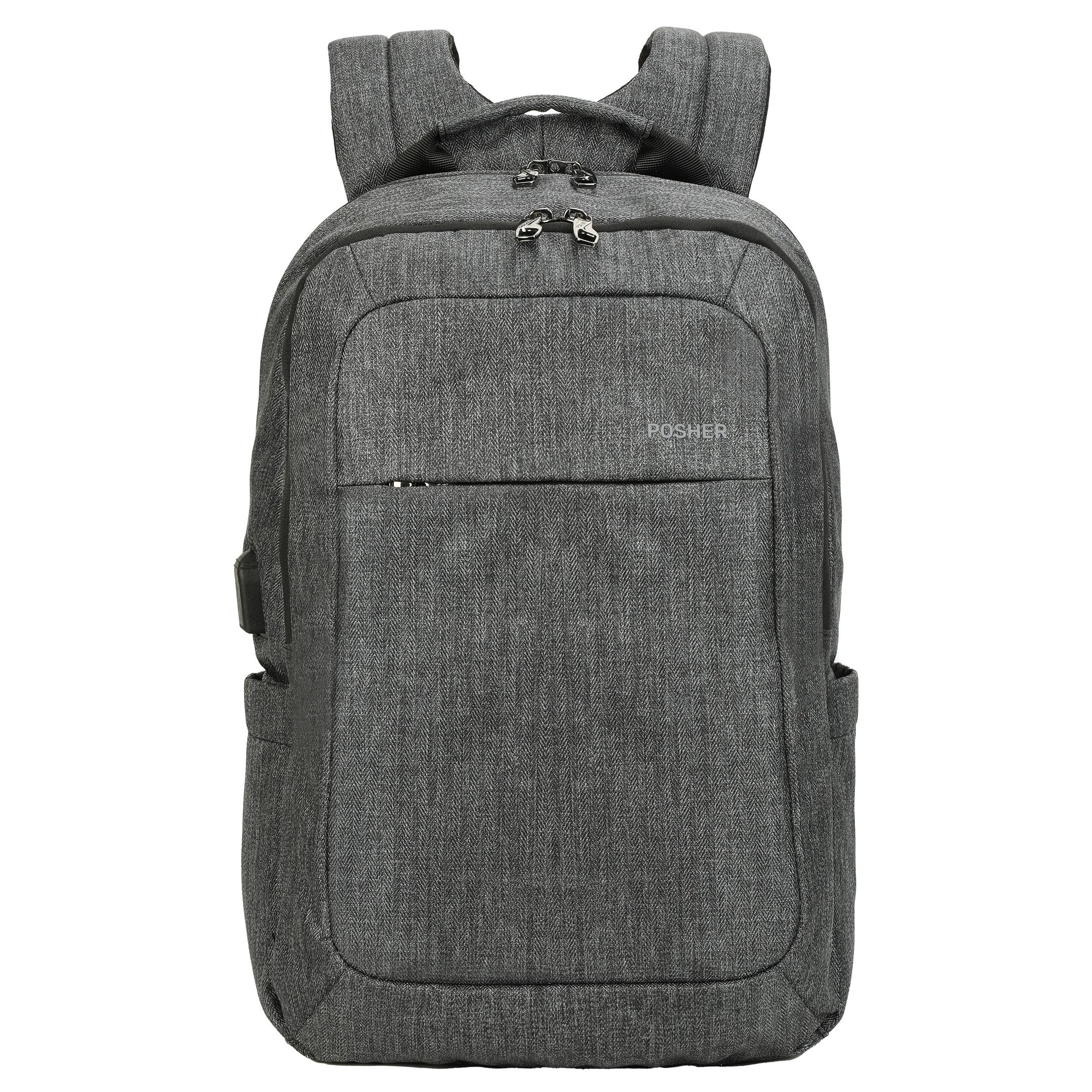 Mochila Posher Urban Pro Executiva Antifurto, Para Notebook, 15.6, Bolso Secreto