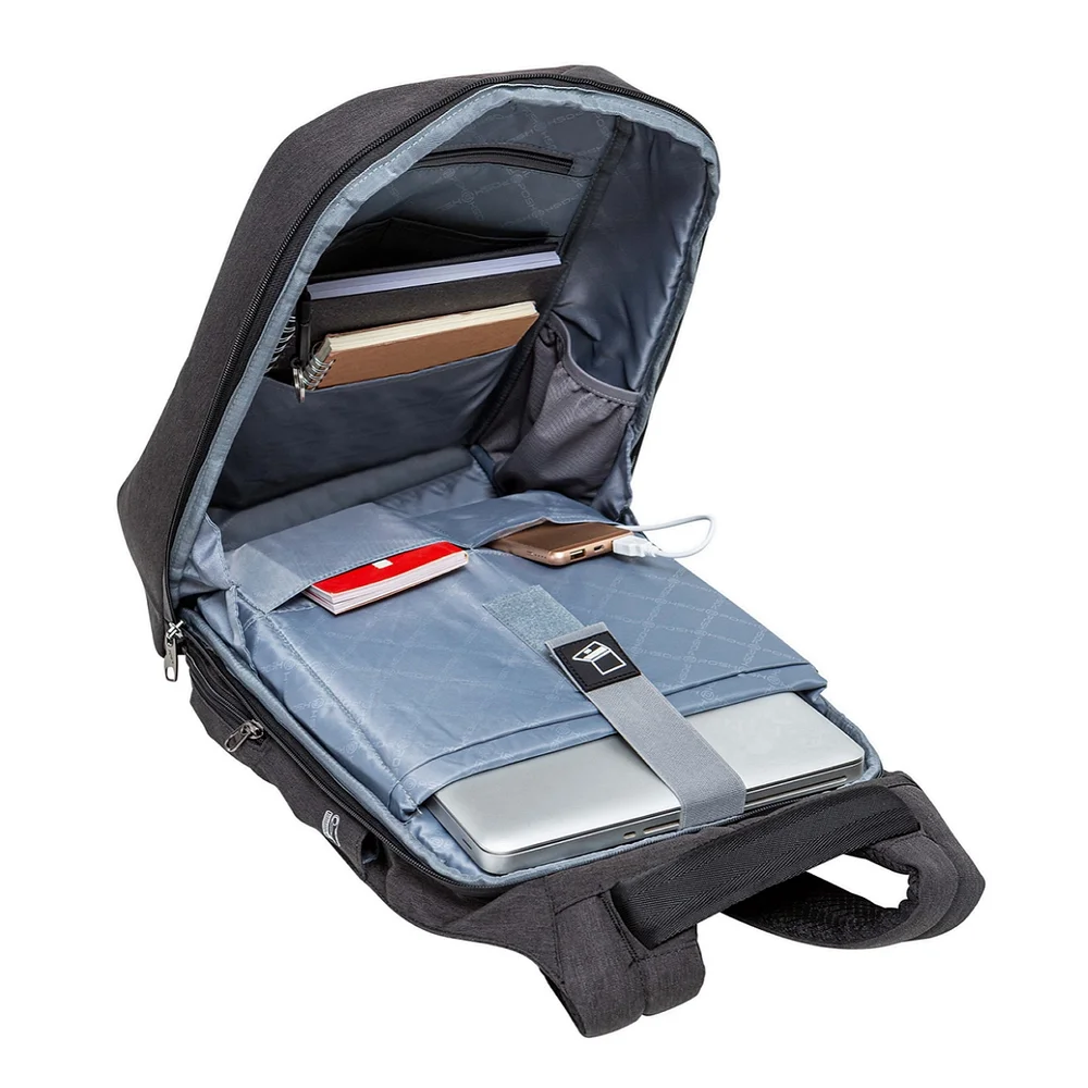 Imagem 5 de 5 do produto Mochila Executiva Antifurto, Para Notebook 15.6" - Posher Pathfinder