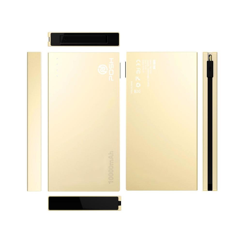 Imagem 5 de 5 do produto Carregador Portátil Posh Power Bank Metal Duo 10000mah Dourado