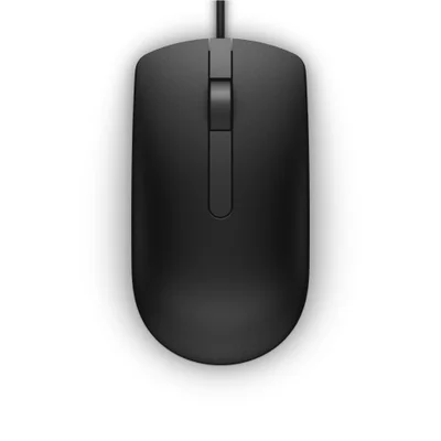 Mouse Óptico Com Fio, Ms116, Preto, Dell
