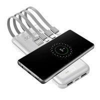 Carregador Portátil 10000mah Indução Power Bank 4 Em1 Hrebos Hs-920